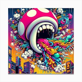 Mushroom City 1 Canvas Print