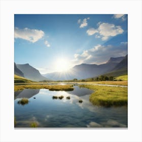 Sunrise Over The Mountains Canvas Print