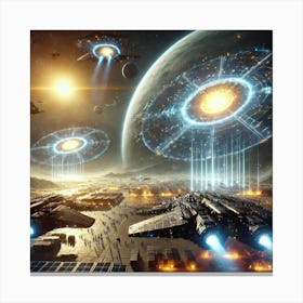 A Futuristic Science Fiction Depiction Of Ignis Ca Canvas Print