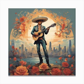 Mexican mariachi Canvas Print