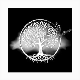 Tree Music Grades Staves Wind Canvas Print