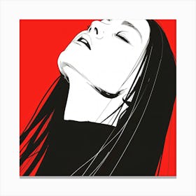 Woman With Long Hair 1 Canvas Print