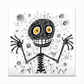 Day Of The Dead Skeleton 1 Canvas Print