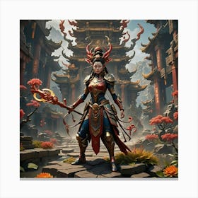 Chinese Warrior 6 Canvas Print