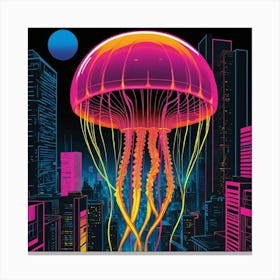 Jellyfish City 1 Canvas Print