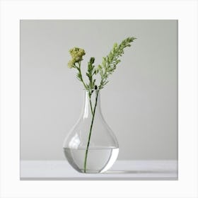 Small Vase With Flowers Canvas Print