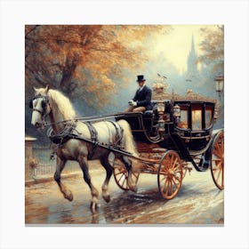 Horse Drawn Carriage 1 Canvas Print