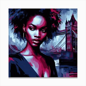 Woman in London 2 Canvas Print