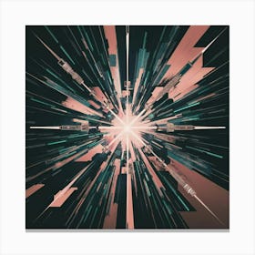 Burst Of Light Canvas Print