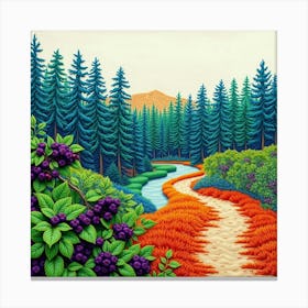 Blueberry Trail 1 Canvas Print