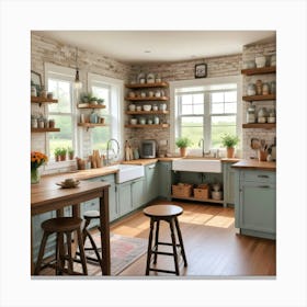 Farmhouse Kitchen 11 Canvas Print