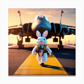 Bunny In Flight Canvas Print
