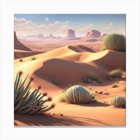 Desert Landscape 11 Canvas Print