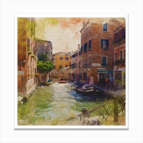 Venice.Printed wall painting, high-level art. Canvas Print