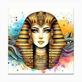 Egyptian Pharaoh Portrait Canvas Print