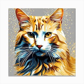 Orange Tabby Cat 3 Canvas Print