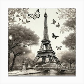 Paris Eiffel Tower 106 Canvas Print