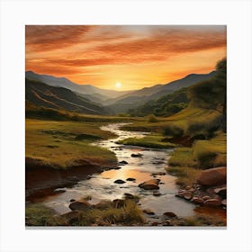 Indian Valley Rolling Hills Canvas Print