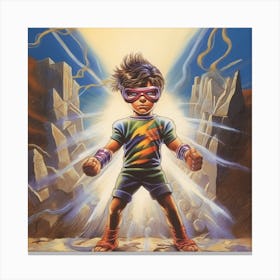 Boy With A Lightning Bolt Canvas Print