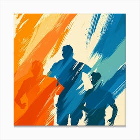 Runner'S Race 4 Canvas Print