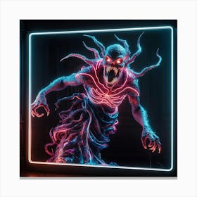 Demon Painting Canvas Print