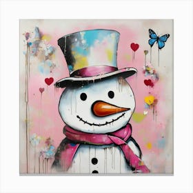 Snowman Canvas Print