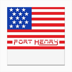 Port Henry Flag Canvas Print