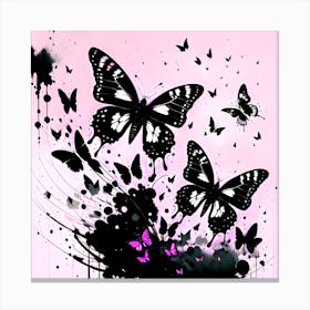 Butterfly Splatter Painting 1 Canvas Print