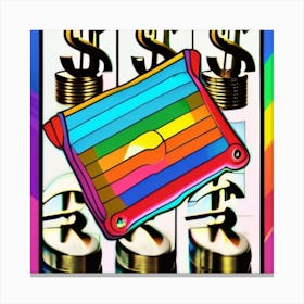 Rainbow Slot Machine Canvas Print