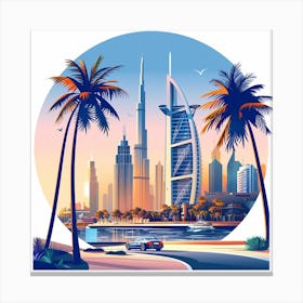 Dubai Cityscape Canvas Print