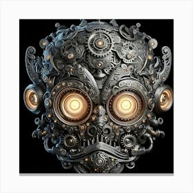 Steampunk Skull Canvas Print