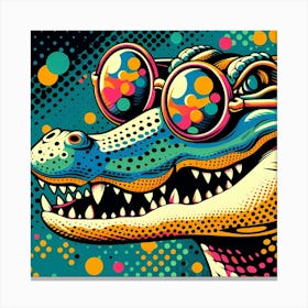 Alligator Pop Art Canvas Print