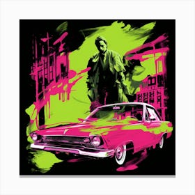 Pink Car Canvas Print