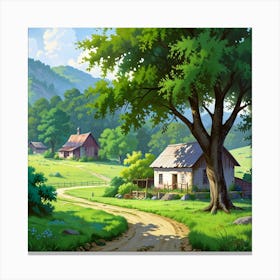 Leonardo Anime Xl A Mesmewers Into A Tranquil World This Breat 3 (3) Canvas Print