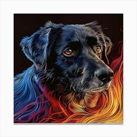 Fire Dog 4 Canvas Print