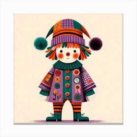 Jolly Clown Canvas Print