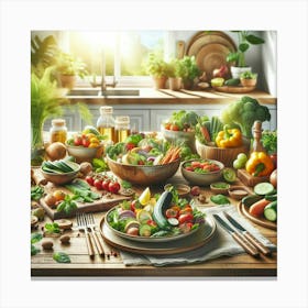 Healthy Food Canvas Print