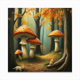 Mushroom Forest 23 Canvas Print