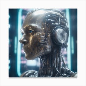 Cyborg Woman 85 Canvas Print