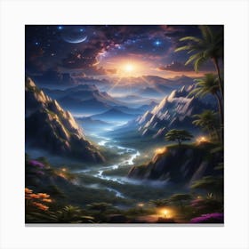 Dreamscape Hd Wallpaper Canvas Print