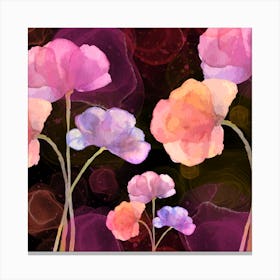 Watercolor Flowers #wallart Canvas Print