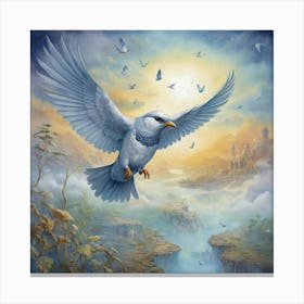 Silent Wings A Bird S Journey Art Print Canvas Print