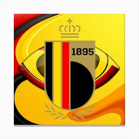 Belgium National Football Team Logo Wall Art 4 Canvas Print