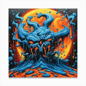 Demons On The Moon Canvas Print