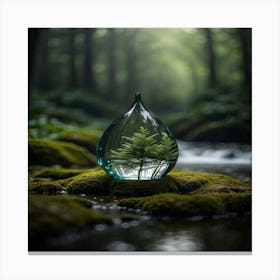 Moss In A Glass Canvas Print
