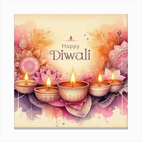 Happy Diwali Images Templates Design S (16) Canvas Print