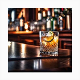 Cocktail On A Bar 4 Canvas Print