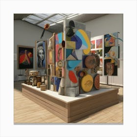 'Exhibition View' Canvas Print