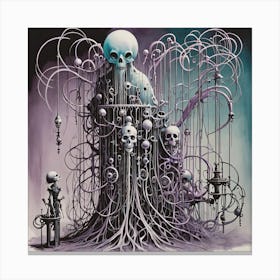 Skeleton Tree Canvas Print