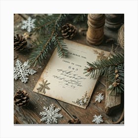 Detailing A Nostalgically Festive Christmas Card Bearing Resemblance To A Vintage Era Charm With D Toile